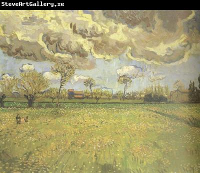 Vincent Van Gogh Landscape under a Stormy Sky (nn04)
